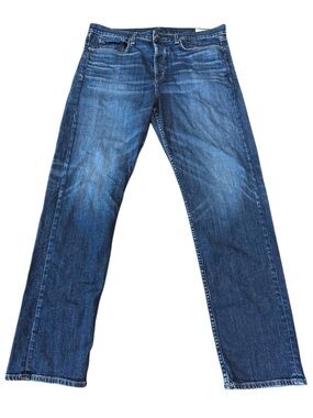 rag & bone Men's Vallejo Boyfriend Jeans in Mid Blue Denim